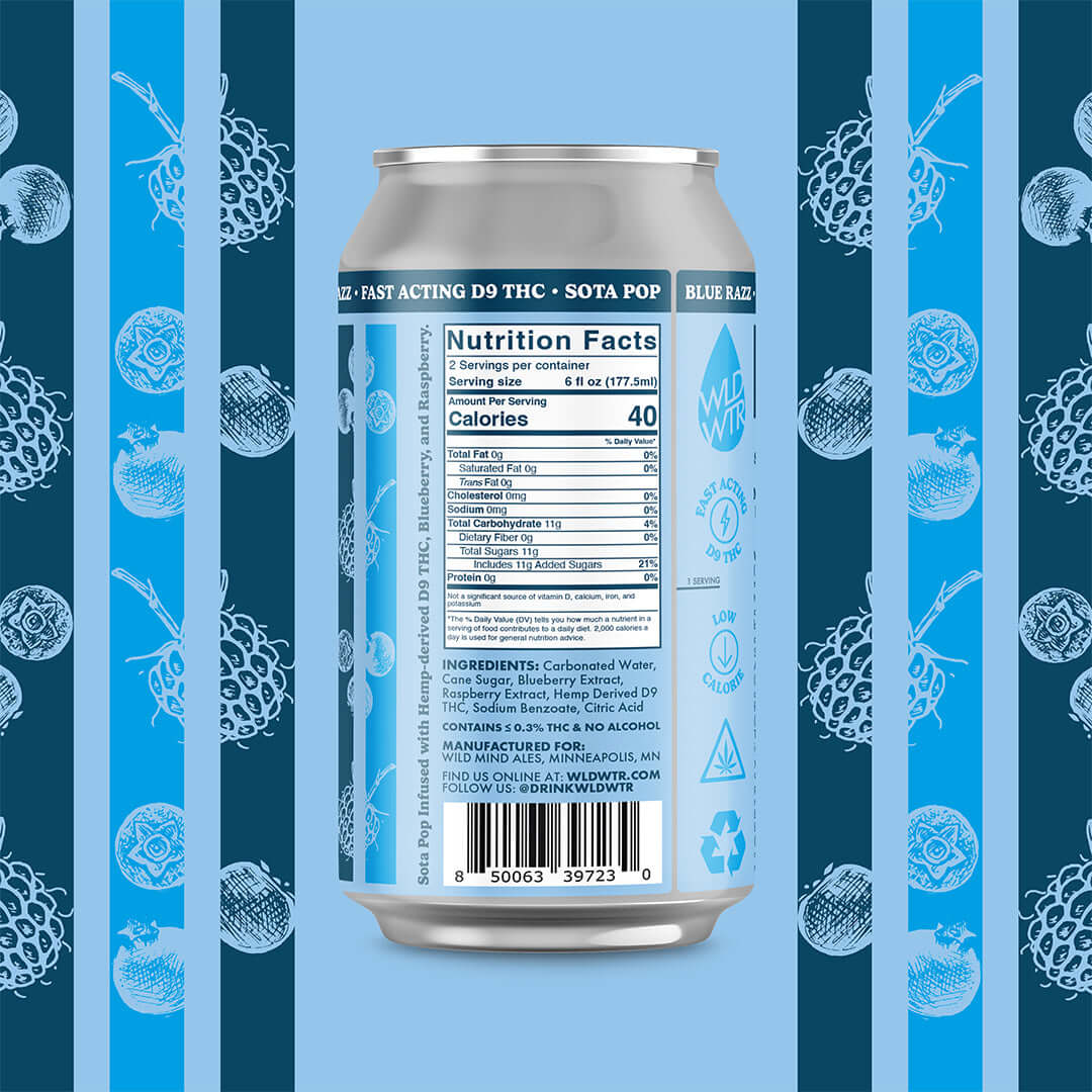 WLD WTR Sota Pop: Blue Razz 10mg