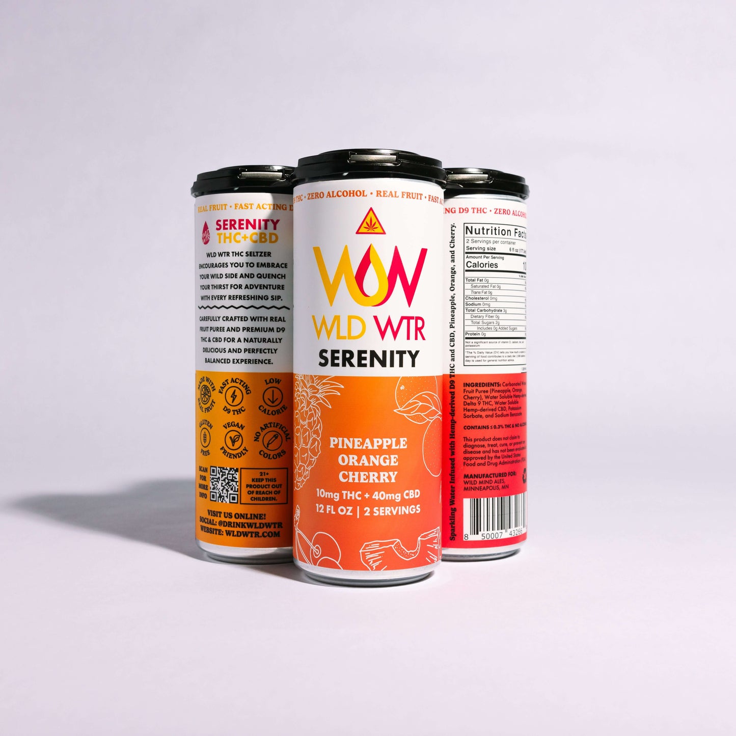 WLD WTR Serenity: Pineapple Orange Cherry